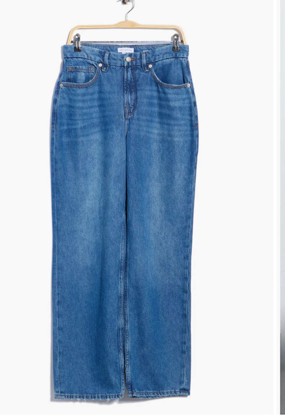 Good American GOOD ’90s RELAXED JEANS Low Belt Loop Size 6/ 28 NWT